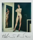 Nude in mirror by Helmut Newton, n.d., Unique Polaroid print, sold May 2019