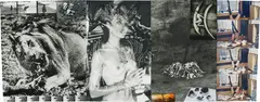 Peter Beard, Untitled, 1972-1984, Unique work, comprising gelatin silver and chromogenic prints and ink, executed later