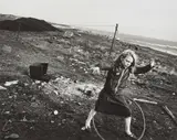 Chris Killip, Helen and Her Hula-hoop, Seacoal Camp, Lynemouth, Northumberland, 1984, Gelatin silver print, printed 2014