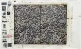 Peter Beard, 756 elephants in a “misery likes company” formation / destroyed social units from starvation / exceeding carrying capacity / over-population / + mismanagement / TSAVO / @ the Mkomazi border / for The End of the Game / last word from Paradise, 1976, Unique work, comprising gelatin silver print with ink, blood and affixed gelatin silver prints, executed later