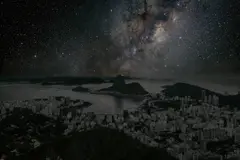Thierry Cohen, Rio de Janeiro 22° 56’ 42’’ S 2011-06-04 LST 12:34 from Darkened Cities, 2011, Archival pigment print, face-mounted and flush-mounted