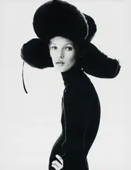 Girl with Hat (Kate Moss) by Steven Klein, 1993, Gelatin silver print, mounted, sold Oct 2019