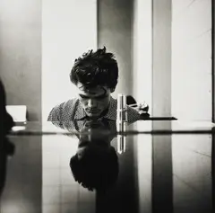 William Claxton, Chet Baker (at the piano), Hollywood, 1954, Gelatin silver print, printed 1988