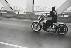 Crossing the Ohio near Louisville by Danny Lyon, 1966, Gelatin silver print, printed later, sold Oct 2019