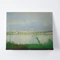 Cosne-Cours-sur-Loire, Frankreich by Elger Esser, 2014, Unique work, comprising shellacked archival pigment emulsion on silver-coated copper plate with makassar ebony baseboard, offered Oct 2019