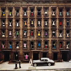 Ormond Gigli, Girls in the Windows, New York City, 1960, Chromogenic print, printed later