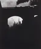 Train leaving Newcastle by Bill Brandt, 1937, Gelatin silver print, printed 1979-1980, mounted, sold Oct 2019