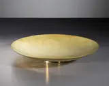 Hans Przyrembel, Footed dish, circa 1929, Brass