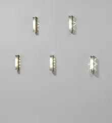 Set of five wall lights, model no. 2368 by Max Ingrand, circa 1965, Chiselled glass, brass, sold Mar 2019