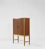 Cabinet by Orla Mølgaard-Nielsen and Peter Hvidt, circa 1948, Teak veneered-wood, teak, mahogany, Brazilian rosewood-veneered wood, sold Mar 2019