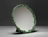 Estrid Ericson, 'Laurel' mirror, model no. 2492, designed 1941, produced 1941-1960s, Mirrored glass, painted pewter, painted plywood