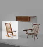 George Nakashima, 'Conoid' lounge chair