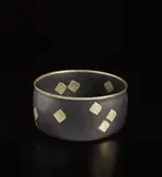 Alev Ebüzziya Siesbye, 'Black matt white gold coated' bowl
