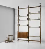 Ico Parisi, Rare modular bookcase and unique stepladder, designed for a private residence, Como