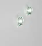 Max Ingrand, Pair of 'Micro' wall lights, model no. 2093, circa 1962, Glass, nickel-plated brass
