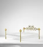 Rare bed by Osvaldo Borsani and Arnaldo Pomodoro, 1960s, Brass, painted steel, sold Mar 2019
