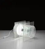 Ugo La Pietra, 'Senza titolo' table lamp, 1967-1968, Acrylic, painted aluminium