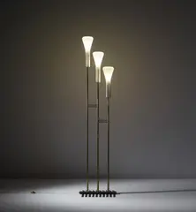 Rare standard lamp by Arredoluce, circa 1956, Opaque glass, brass, painted steel, sold Mar 2019