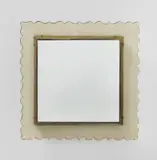 Rare mirror, model no. 77 by Carlo Scarpa, circa 1939, Battuto glass, mirrored glass, brass, sold Oct 2019