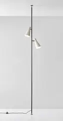 Adjustable floor to ceiling lamp by Giuseppe Ostuni, circa 1955, Painted aluminium, painted steel, brass, sold Oct 2019