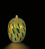 Unique ‘Polvere con finestre’ vase by Yoichi Ohira, 1998, Hand-blown glass canes with murrine and powder inserts, sold Oct 2019