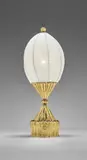 Dagobert Peche, Table lamp, model no. M 3476, circa 1921, Brass, fabric shade