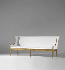 Sofa by Ragnar Östberg, 1930, Birch, fabric, offered Oct 2019