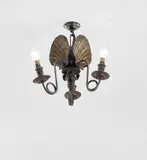 Edwin Lutyens, Ceiling light, 1930s, Patinated brass