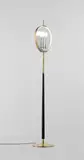 Max Ingrand, Standard lamp, model no. 1569, circa 1955, Glass, nickel-plated brass, painted brass, brass, painted wood, brass-plated steel