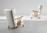 Ico Parisi, Pair of 'Bergère' armchairs