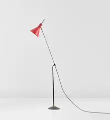 Adjustable standard lamp, model no. 4033 by Stilnovo, 1960s, Painted aluminium, nickel-plated brass, painted brass, painted steel, offered Oct 2019