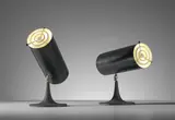 Pair of rare adjustable table lamps, model no. 569/N by Gino Sarfatti, circa 1956, Painted aluminium, chromium-plated metal, painted steel, sold Oct 2019