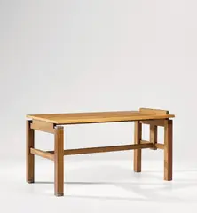 Unique desk by Ico Parisi, circa 1964, Walnut-veneered wood, walnut, brass, sold Oct 2019