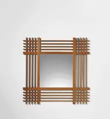 Rare mirror by Ettore Sottsass, circa 1959, Ash, mirrored glass, sold Oct 2019