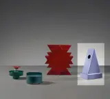 Vase, model no. Y/36, from the ‘Yantra di Terracotta’ series by Ettore Sottsass, circa 1969, Glazed earthenware, sold Oct 2019
