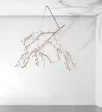 Tord Boontje, Large 'Blossom' chandelier, 2015, Crystal, crystal AB coating, enamelled steel