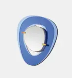 Max Ingrand, Mirror, circa 1955, Coloured glass, mirrored glass, brass
