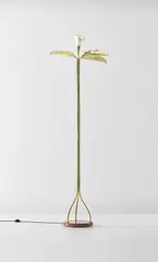 Standard lamp by Angelo Lelii, circa 1951, Painted aluminium, brass, marble, offered Oct 2019