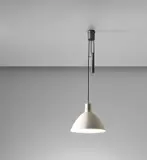Ceiling light, model no. 2066 by Gino Sarfatti, circa 1952, Painted aluminium, painted brass, sold Oct 2019