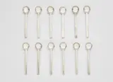 Josef Hoffmann, Set of twelve 'Rundes modell' tea-coffee spoons, model no. S 0799 (M 0851), designed 1906, executed 1906-1915, Silver-plated alpaca