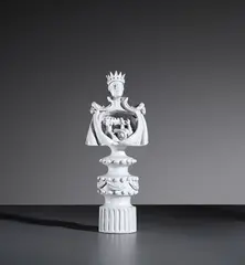 King statuette by Gio Ponti, circa 1951, Glazed earthenware, sold Mar 2019
