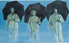 Singing in the Rain by Luc Tuymans, 1996, oil on canvas, sold Mar 2018