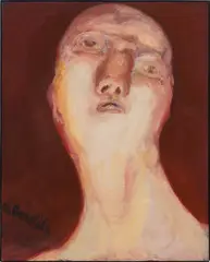 Georg Baselitz, P.D. Idol, 1964, oil on canvas, in artist's frame