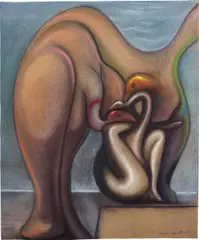 Max Ernst, Le Surréalisme et la peinture, 1942, pastel on paper