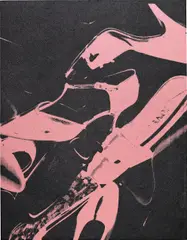 Diamond Dust Shoes (Pink) by Andy Warhol, 1980, synthetic polymer paint, diamond dust and silkscreen ink on canvas, offered Mar 2018