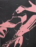 Diamond Dust Shoes (Pink) by Andy Warhol, 1980, synthetic polymer paint, diamond dust and silkscreen ink on canvas, offered Mar 2018