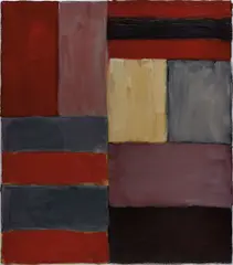 Grey Red by Sean Scully, 2012, oil on aluminium, sold Mar 2018