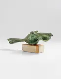 Bird by Henry Moore, 1959, bronze with green patina, on travertine base, sold Mar 2018