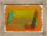 Howard Hodgkin, Study for the Birthday Party, 1977, gouache on paper, in artist's frame