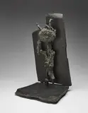 Germaine Richier, Untitled, 1959, lead and coloured glass, mounted on slate